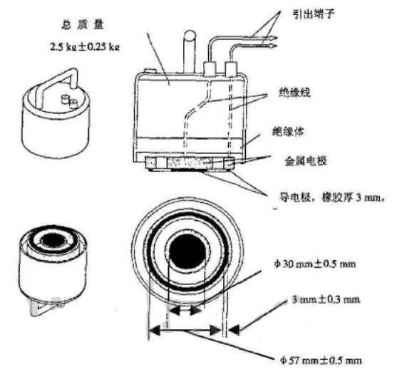 表面电阻测试电极组件